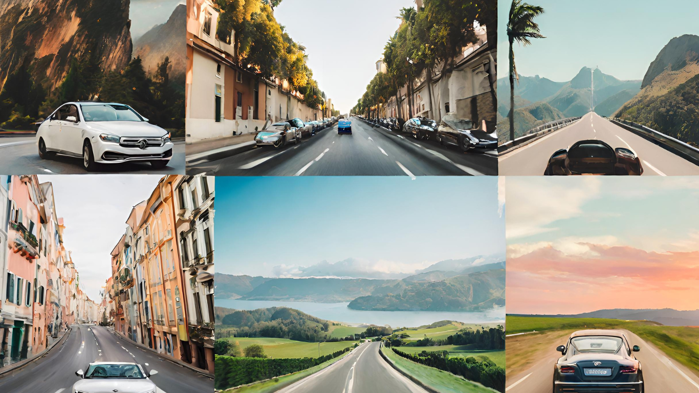 A vibrant montage featuring iconic landmarks from the 8 countries, with a visible Indian driving license in the foreground.