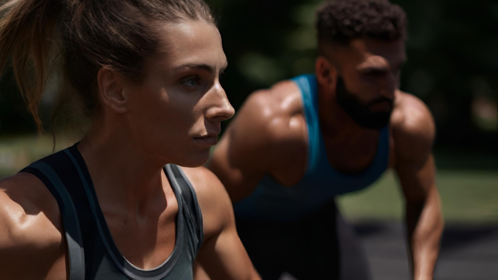 Person enjoying a healthy summer workout outdoors.